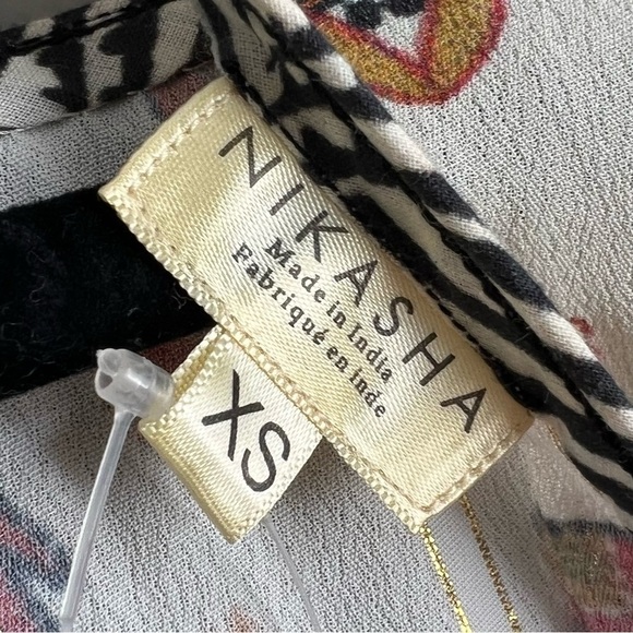 Anthropologie Paradise Peasant Blouse Nikasha New Parrots Boho top shirt - Picture 5 of 8